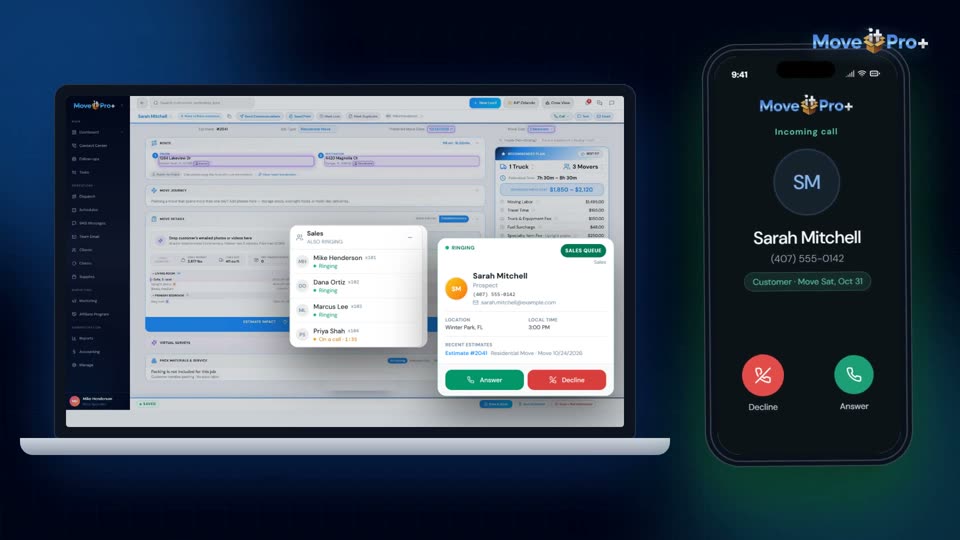 Multi-location phone system in MoveitPro+